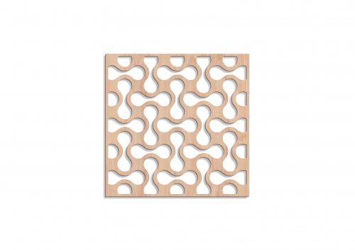 Panou decorativ traforat perete din mdf furnir stejar 4 mm. PP20
